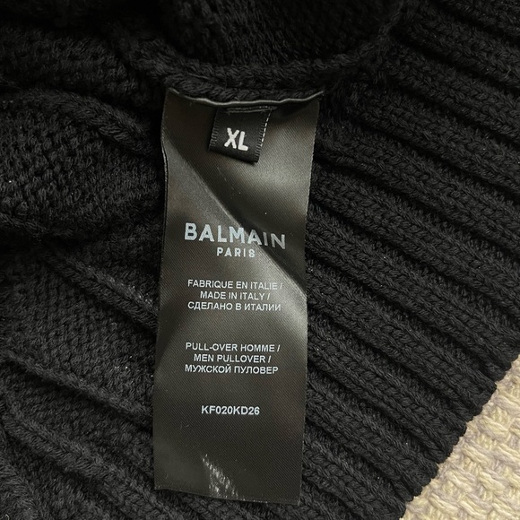 Balmain pullover zip up sweater - Picture 2 of 7